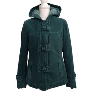 Mossimo Supply Co. Hoodie Dark Green Cotton Size Large Women's Utility Jacket